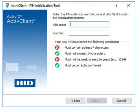 Initializing a Smart Card with the PIN Initialization Tool 